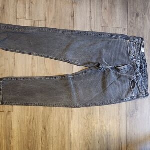 Mens American Eagle Outfitters Washed Black EasyFlex Jeans - 36x32